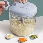 Hand Pulled Multipurpose Chopper & Cutter | Rope Pulled Chopper Multifunctional Meat Grinder, Vegetable Cutter (Random Color) - Image 2