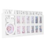Newborn Baby Photo Frame Baby Pictures Plastic Frame For 12 months Monthly Milestone Photo Frame My First Year Picture Frame for Baby Newborn - Image 5