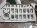 Newborn Baby Photo Frame Baby Pictures Plastic Frame For 12 months Monthly Milestone Photo Frame My First Year Picture Frame for Baby Newborn - Image 2