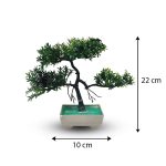 Green Artificial Bonsai Tree ( 1 Piece )–   Bonsai Tree Room Decor for Home, Office & Bedroom | Best Artificial plaster Pot - Image 2