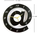 The Sign (@)3D Wooden wall clock for Living Room, Bed Room Home Decor Art & Hanging Decorative Showpiece Items - Image 3