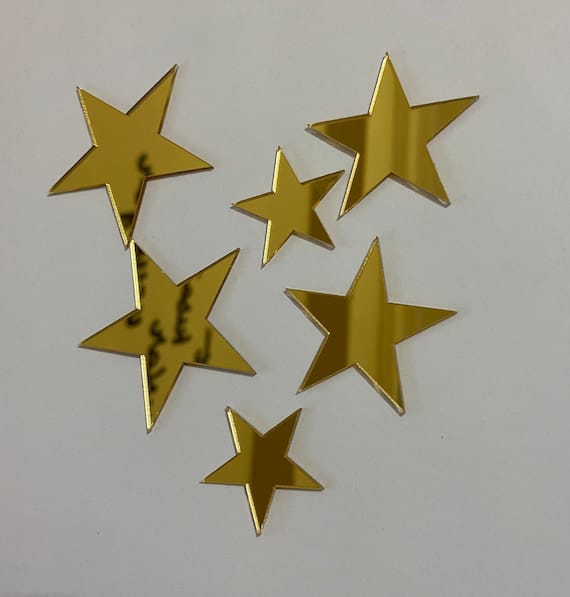 WhatsApp-Image-2025-01-15-at-5.06.27-PM-1.jpeg 15 stars Mirror Matrial Acrylic Wall Art Decor star Stickers Decals for Kids Girls Bedroom Bathroom Playroom golden - Image 1