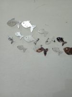 30 Pcs  Acrylic Fishes Mirror Wall Art Decor Fishes Mirror Stickers Decals for Kids Girls Bedroom Bathroom Playroom silver - Image 4