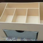 Plastic Makeup Storage Box With Small Drawer For Bathroom, Organizer Drawers, Makeup Brush Organizer Space- Saving Space Storage Box(random color)