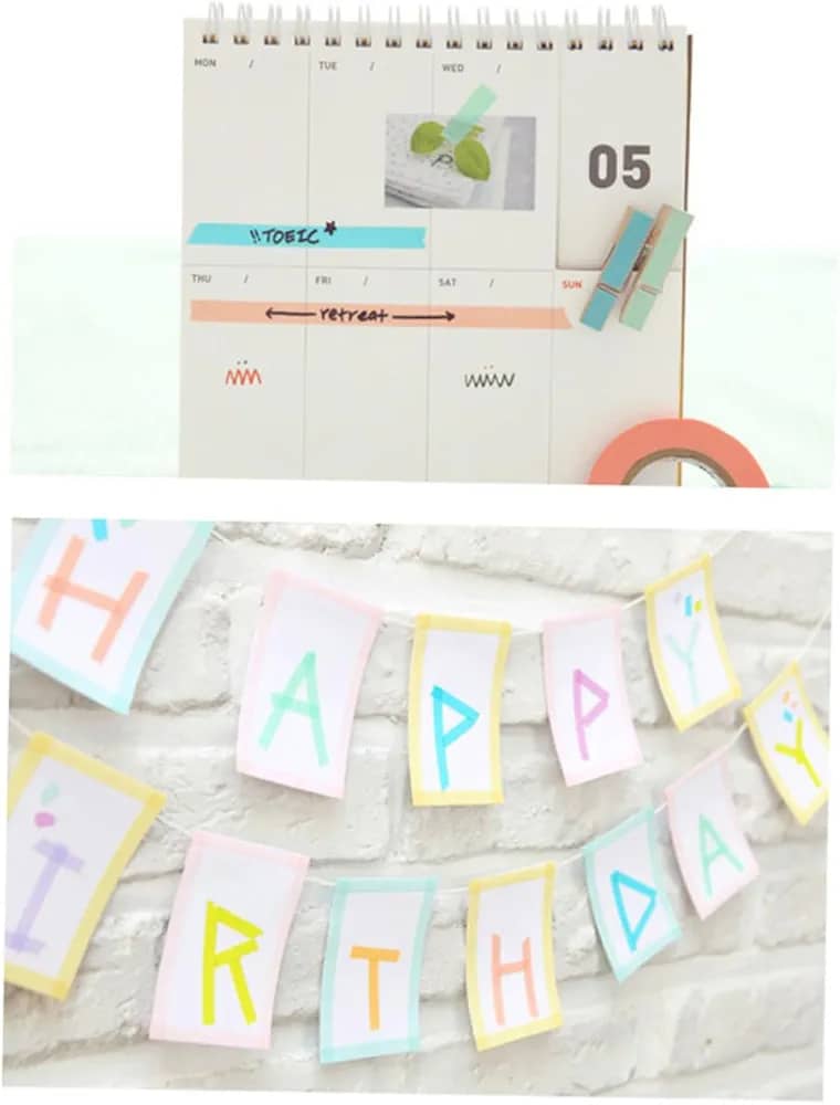 WhatsApp-Image-2025-01-21-at-9.21.42-PM-1.jpeg 10 Rolls Chic Washi Tape Colorful Rainbow Design Removable Decorative Tape for DIY Stationery Wrapping Photo Album (Random Color) - Image 1