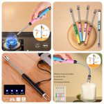 Arc Lighter With Usb Charging | Flameless Windproof | LED Battery Display | Safety Switch | Rotate 360 Degrees ( Random Color ) - Image 2