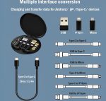 ( 5 in 1 ) Data Cable Set All Solutions in One | Data Cable Set 60w Fast Charging - Random Color - Image 2