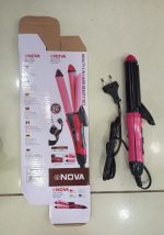 2-in-1 Nova Hair Straightener and Curler – Dual-Use Styling Tool with Quick Heat-Up Technology, Ceramic Plates for Smooth Straightening & Effortless Curls Model-NH-2009 – Portable, Lightweight, Ideal for Home or Travel Use - Image 2