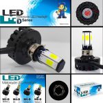 M6 LED Universal Headlight with Fan for All Bikes | universal fitting 3 function High/Low and flasher light - Image 3