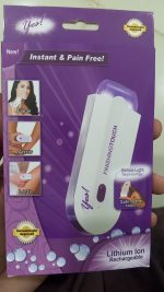 Women’s Electric Hair Remover with Advanced Sensa-Light Technology & Built-in LED Light | Safe & Painless Shaver for Face, Arms, Armpits, Legs & Full Body | Portable Lipstick-Design Razor, Washable Head, Gentle on Skin, Battery Operated - Image 5