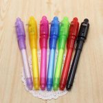 Secret Message Pen Invisible Colorless Ink or Spy Magic Pen with Uv Light  (Set of 6) - Image 2