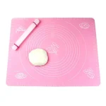 Silicone Baking Mat With Measurements Heat Resistant Cookie Sheet Oven Liner | Non Stick Flour Rolling Mat | Baking Mat Kneading Dough Pad (Random Color) - Image 2
