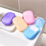 Portable Outdoor Travel Soap Paper Washing Hand Bath Clean Scented Slice Sheets Disposable Boxes Soap Mini Paper Soap - Each - Image 2
