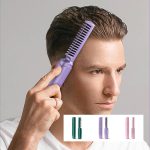 2 in 1 Rechargeable Hair Styling Brush, Straightener, Curler | Negative Ion Travel Heat Comb (random color) - Image 4