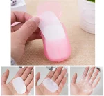 Portable Outdoor Travel Soap Paper Washing Hand Bath Clean Scented Slice Sheets Disposable Boxes Soap Mini Paper Soap - Each - Image 3