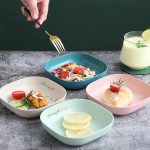 Pack of 2 |10pcs Multi-function Spit Bone Plate Set + 2 In 1 Dumpling Maker | Best Samosa Maker & Household Food Grade Plastic Elliptical Plate For Kitchen (random Color) - Image 4