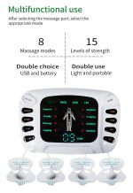 Electronic Pulse Massager Therapy Machine – Full Body Pain Relief Device with LCD Display, Electrode Pads, Massage Slippers & Multiple Modes – Nerve, Muscle & Acupressure Stimulator Kit - Image 2