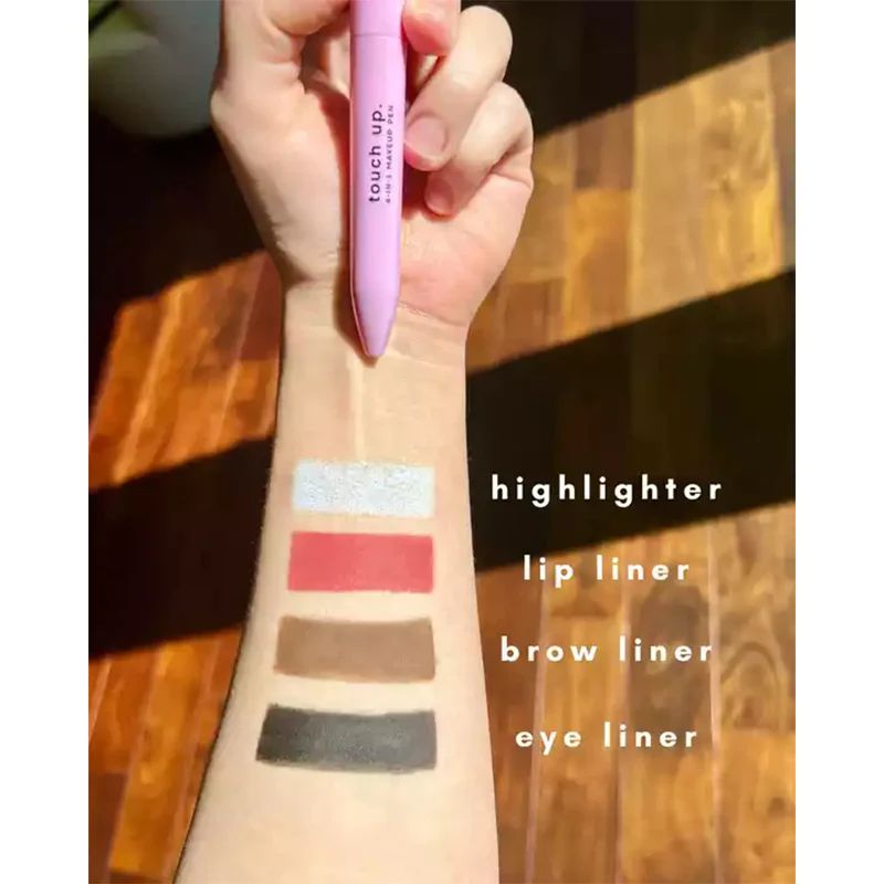 d662b025-a4aa-4430-9230-c7756e7c27b4.jpeg Eye ShadowLiner Combination 4 In 1 Makeup Pen Multifunctional Cosmetics Ballpoint Pens Waterproof Eyeliner Eyebrow Pencil Long lasting Highlighter Stick - Image 1