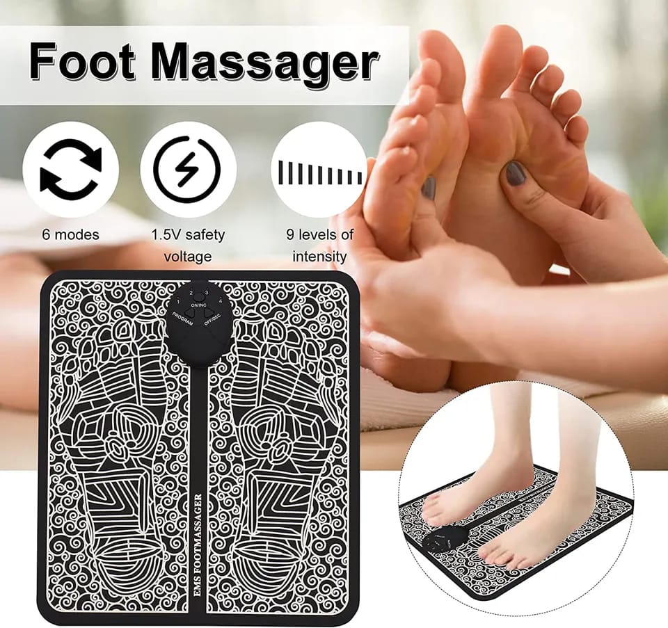 d73a9dba-1e61-4670-a139-90429093fd43.jpeg MS Foot Massager Pad Improve Blood Circulation Relieve Ache Pain Health Care - Image 1