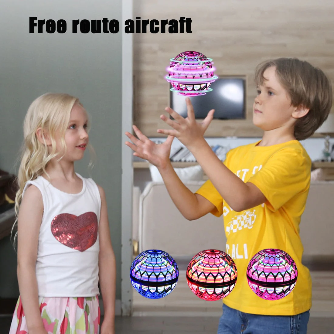 descriptionimage1S99d698f73bc84a0fa47a603626944b24b.webp Flying Spinner Fidget Toys Flying Ball Toy Controllable Magic Ball Boomerang Flyorb Magic Drone Orb Fly Nova Child Gift Kids Toy (random color) - Image 1