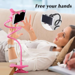 Mobile Phone Stand Holder Flexible and Power Full Grip - 360 Degree Rotating Mobile Stand Bedside Able Lazy Snake Mobile Phone Holder - Random Color - Image 3