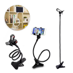 Mobile Phone Stand Holder Flexible and Power Full Grip - 360 Degree Rotating Mobile Stand Bedside Able Lazy Snake Mobile Phone Holder - Random Color