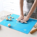 Silicone Non-Stick Rolling Mat 40x50cm â€“ Non-Slip Pastry Mat for Dough, Cakes & Baking (Random Color)