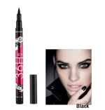(Pack of 06) YANQINA 36H Precision Liquid Waterproof Eyeliner Pencil | Eye Liner (Black) - Image 2
