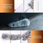 Extendable Telescope Microfiber Duster Long Handle For Cleaning Dust, Dirt And Stains Fan duster high quality - Image 3