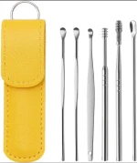 Ear Wax Cleaning Kit, 6 Pcs Ear Pick Tools, Wax Removal Kit, Ear Cleaning Tool Set, Spring Earwax Cleaner Tool Ear Wax Remover(random color) - Image 4