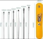 Ear Wax Cleaning Kit, 6 Pcs Ear Pick Tools, Wax Removal Kit, Ear Cleaning Tool Set, Spring Earwax Cleaner Tool Ear Wax Remover(random color) - Image 3