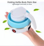 Foldable And Portable Teapot Water Heater Electric Kettle For Travel And Home Tea Pot Water Kettle Silica Gel Fast Water Boiling 600 Ml(random color )
