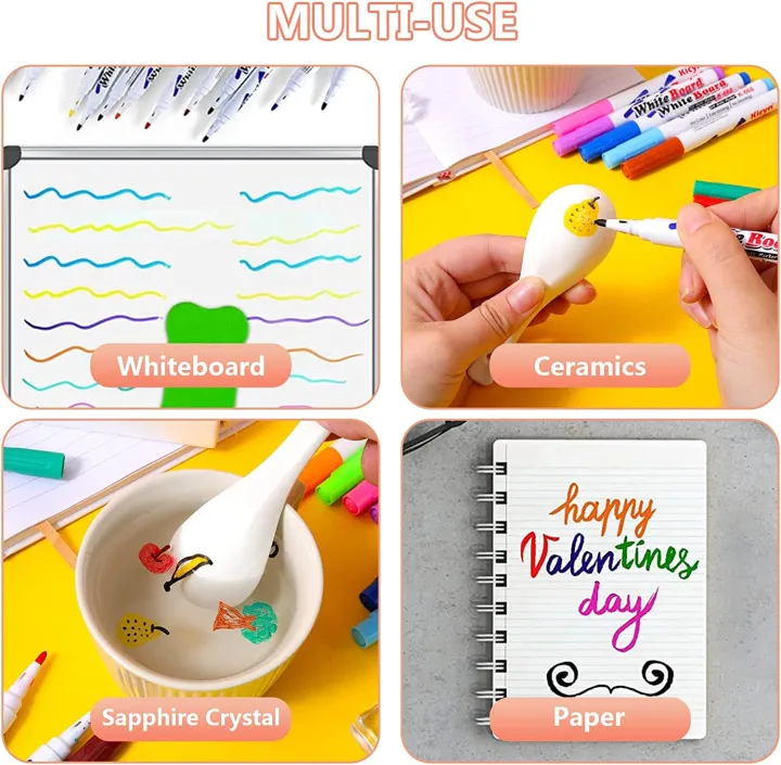 g-1.webp Doodle/ Floating Markers ( 8 pcs set) Painting Drawing Marker for kids - Image 1