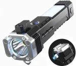 Multi-functional LED Flashlight ,torch ( Rechargeable ) with box (random Color) - Image 3