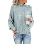 Women Turtleneck Knit Sweater — Winter Thick Thread Multi Color - Image 2