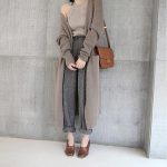 Women Knit Cardigan – Solid Black Knee-Length Loose Autumn Sweater