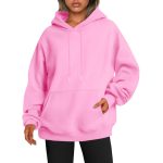 Women Plus Size Velvet Hoodie — Black Drop Shoulder - Image 5