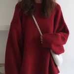 Women Solid Color Loose Sweater — Winter Long Sleeve Pullover - Image 5