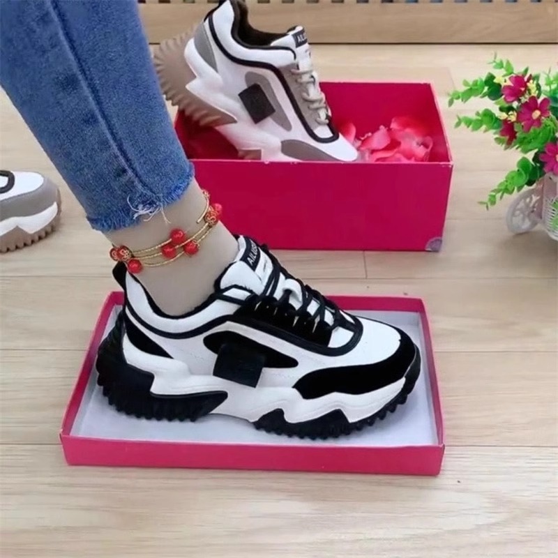 img Women's Thick-Sole Dad Shoes – Spring Autumn Casual Sneakers for Students - Image 1