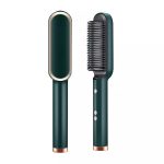 Hair Straightener Iron Brush Straight Hair Comb 2-in-1 Hair Straightener Curling Professional Styling Brush Hair Curler & Straightener For Women (Random Color) - Image 3