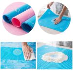 Silicone Non-Stick Rolling Mat 40x50cm â€“ Non-Slip Pastry Mat for Dough, Cakes & Baking (Random Color) - Image 4