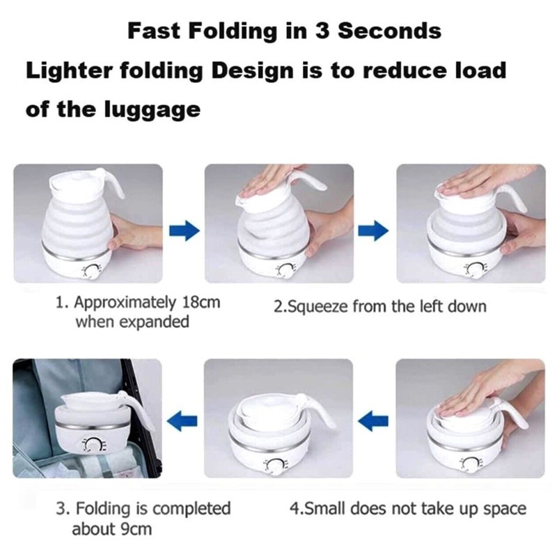 lg_CDGqEziAwpT6Llr82A2fogaQm0BAS.jpg Portable & Foldable Electric Kettle Easy To Carry (Random Colour) - Image 1