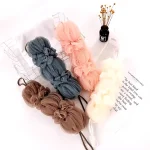 Premium Exfoliating Loofah Sponge – Long Handle Shower Pouf for Body & Back Scrubbing (Random Color)) - Image 2