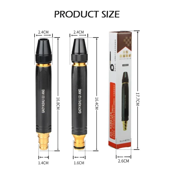 metallic-multifunctional-direct-spray-gun-for-car-watering-flowers-washing-glass-water-column-car-wash-water-gun-straight-nozzle-3.webp High Pressure Power Washer Car Wash Spray Gun Garden Water Gun Hose Nozzle Watering Irrigation Sprinkler Garden-tools - Plastic - Image 1