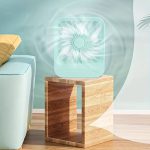 Quite Hanging Desk Fan, Mini USB Rechargeable Fan, Quiet Mini Desktop Cooling Fan for Indoor Outdoor(random color ) - Image 2