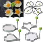 Pack Of 4 New Mould Style Fried Egg Pancake Shaper | Egg Shaper Kitchen Tools Star, Heart, Round, Flower Shaped Stainless Steel - Image 5