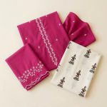 Pink Embroidered Lawn Shirt & Cotton Trouser 2 Piece Set