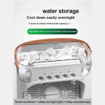 Portable Air Conditioner Fan: USB Electric Fan with LED Night Light, Fine Mist Water, and Humidifier Function | Led Night Light Water Mist (Random Color) - Image 2