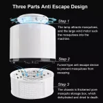 Mosquito Trap with Killer Lamp | Eco Friendly Chemical Free USB Connected UV LED Light Fly Bug Di-Speller with Suction Fan Repellent Lamp (Random color) - Image 5
