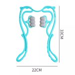 6 Wheel Pressure Point Neck Massager Relieve Neck, Back And Shoulder Pain (Random Color) - Image 3